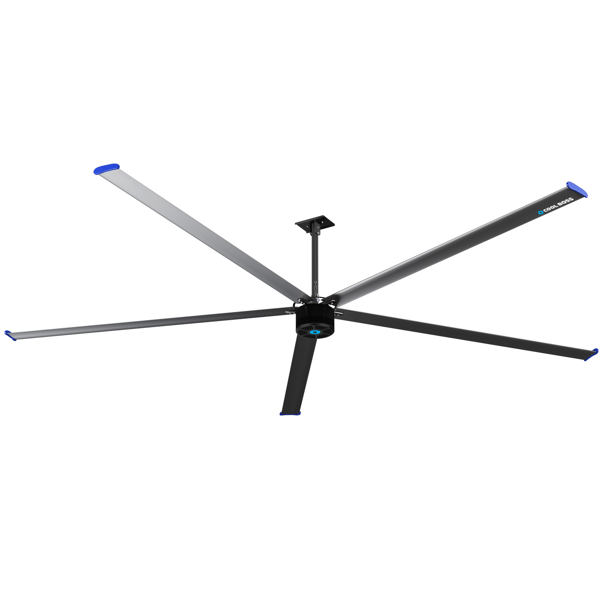 Cool Boss Industrial Overhead Fan — 20ft. Dia., 208-230V, 50/60Hz, 1PH, Model# CB20HVLS